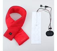 Écharpe Chauffante, Coussin Chauffant Cervicales De Massage par Vibration à Double Contrôle, Radiateur Electrique USB