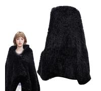 Écharpe chauffante, couverture chauffante portable avec 3 niveaux de chauffage, chauffage électrique USB étole programmée, pour camping, lit, bureau, extérieur, Noël, hiver, grand-mère, adulte, voyage