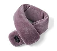 Écharpe chauffante d'hiver avec massage par vibrations, imperméable, rechargeable par USB et double commande, idéale pour le cyclisme et les sports de plein air.
