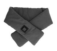 Écharpe chauffante, écharpe chauffante électrique avec 3 vitesses réglables, chauffe-nuque à infrarouges lointains doux pour la peau et lavable pour adultes, enfants et personnes (Grise)