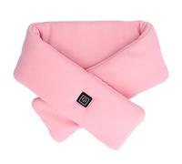 Écharpe chauffante Écharpe chauffante électrique, écharpe chauffante réglable avec 3 vitesses de température, écharpe chaude d'hiver lavable et respectueuse de la peau pour (Rose)