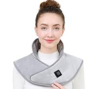 Écharpe chauffante électrique à 3 températures pour cou, dos, épaule, portable, charge rapide, coussin chauffant électrique en polaire douce