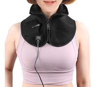 Écharpe chauffante électrique - Cache-cou de 24 pouces | Coussin chauffant en flanelle - Enveloppe chauffante USB rechargeable pour soulager les douleurs au cou et aux épaules avec 3 réglages de