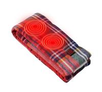 Écharpe chauffante électrique - Chauffe-nuque lavable avec motif de Noël - Écharpe chauffante USB - Pour homme, homme, adulte, père, mère, mari, femme