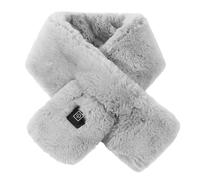 Écharpe Chauffante Foulard Chauffant Électrique USB Cache-Cou Hiver Détachable en Coton Écharpe Thermique Réglable Doux Température à 3Niveaux Homme Femme pour Ski Moto Vélo Gris beau 11x80cm