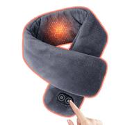 Écharpe Chauffante,Massage par Vibration 3 Niveaux,Écharpe Cervicale Chauffante USB - pour Femmes Hommes Adolescents Adultes Déplacements Cyclisme Ski Course à Pied Camping Voyage