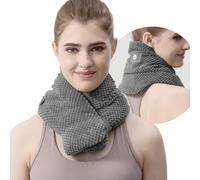Écharpe chauffante micro-ondes pour soulager les douleurs cervicales (gris)