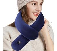 Écharpe chauffante pour homme, coussin chauffant chaud et rapide, 3 réglages de température, cache-cou chauffant | pour homme par temps froid, hiver, Noël, ski, course à pied, voyage en plein air