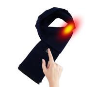 Écharpe chauffante rechargeable - 3 réglages de température, cache-cou portable, écharpe d'hiver douce pour un confort par temps froid, outil de réchauffement facile à utiliser pour la maison, le bure