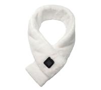 Écharpe chauffante USB avec 3 températures réglables, Écharpe de Type Électrique pour l'Hiver Réchauffeur de Cou pour cadeau d'hiver pour homme et femme Taille Unique (Blanc)
