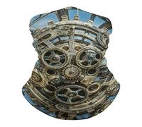 Écharpe Cool Steampunk Gears Couvre-Chef Respirant Balaclava Multifonction Cache Cou pour Cyclisme Randonnée Homme Femme 25X50CM