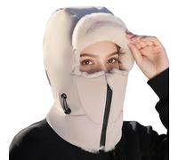 Écharpe Coupe-Vent - Cache-Cou de Protection auditive, 30 x 28 x 28 cm, Bonnet d'hiver, activités de Plein air pour Hommes, Femmes et Unisexe, Beige