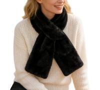 Écharpe courte, cache-cou avec poches zippées, écharpe de cou | pour femmes, trajets quotidiens, voyage, plage, printemps, automne, gris foncé, Refer to description