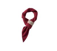 Écharpe courte en cachemire ajouré for femme, idéale for l'hiver, à porter près du cou ou comme un châle pashmina doux(Wine Red)