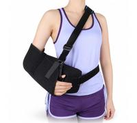 Écharpe d'Abduction de l'Épaule avec Coussin et Balle d'Exercice Immobilisateur de Bras pour Coiffe des Rotateurs Luxation Soutien Post-Opératoire Rééducation(30° abduction,M)