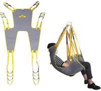 Écharpe de chaise percée médicale pour le corps, palan de toilette - Sangle de levage pour patients et personnes handicapées(Large)