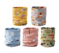 Écharpe De Dessin Animé Pour Enfants 5 Pièces, Écharpe Mignonne Pour Enfants, Écharpe Chaude Pour Enfants, Écharpe En Coton, Accessoires Vestimentaires Pour Enfants