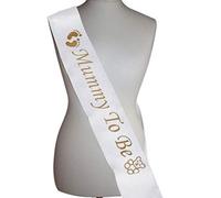 Écharpe de fête prénatale Mummy To Be - Cadeau pour une nouvelle maman - Décoration de fête prénatale - Blanc - Bijoux fantaisie durables et agréables