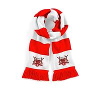 Écharpe de football traditionnelle rétro Nottingham Forest années 60-1970 avec logo brodé
