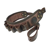 Écharpe de fusil de chasse avec ceinture de support, bandoulière rembourrée et réglable 12 GA (marron)