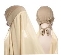 Écharpe de hijab 1pc avec cravate 27, 6 x 68, 9 pouces Soft Lightweight Fashion Fashion Elastic Elasmlim Hijab Écharpe pour les femmes.