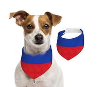 Écharpe de Noël en coton doux et confortable pour chiens et chats Motif drapeau russe