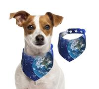 Écharpe de Noël en coton doux et confortable pour chiens et chats Motif planète galaxie