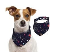 Écharpe de Noël pour animal de compagnie avec imprimé carte constellation étoilée pour l'hiver, cadeau saisonnier et tenue de vacances