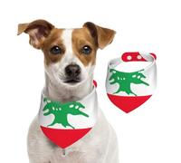 Écharpe de Noël pour animal de compagnie Motif drapeau du Liban