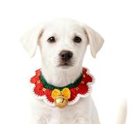 Écharpe De Noël Pour Animaux Accessoires de Costume Festif pour Chiot | Cache-Cou De Noël Pour Animal De Compagnie Pour Réunion Familiale, Séance Photo, Fête, de Rôle, Spectacle