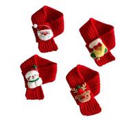 Écharpe de Noël pour Animaux, Chat Chien Tour de Cou, Petits Animaux w | Écharpe pour petits chiens, Écharpe décorative, Tricot doux, Extensible, Prêt photo(Red,S)