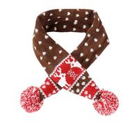 Écharpe de Noël pour animaux de compagnie, écharpe d'hiver pour chien | Écharpe de chat de chiot d’hiver de vacances avec la boule de pompon,Belle écharpe mignonne de vacances pour chiens et chats, va