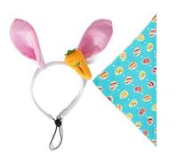 Écharpe de Pâques - Bibs de triangle de chiens | Bandana de chiens de Pâques réglables, matériau souple, écharpe accessoires pour petits chiens, chiots de taille moyenne, mode de vacances pour animaux