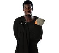 Écharpe De Portage - Babylonia Baby Carriers - Modèle BB-SLING - Porte-Bébé Sans Noeud - 100% Coton Organique - Black Beans