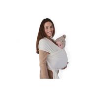 Echarpe de portage bébé Mushie ivoire