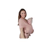 Écharpe de portage bébé - MUSHIE - Rose clair - Coton biologique - Ajustement universel - Respirante - Poche intégrée