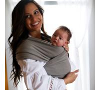 Echarpe de portage boba wrap grise gris TU