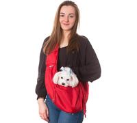Écharpe de portage chien, chat animal de compagnie main frondeuse sac épaule sac frontal sac de portage chien rouge Doggy