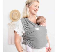 Écharpe De Portage En Coton Biologique Tricot Slen Gris Clair TU