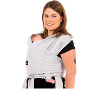Koala Babycare Une écharpe de portage facile à enfiler, réglable, unisex - Porte-bébé multifonctionnel pour jusqu’à 9 kg - Gris clair - Design Enregistré KBC®