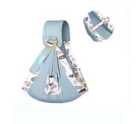 écharpe de Portage, Porte Bebe Enveloppant, écharpe en Coton Doux pour Bébé écharpe de Portage Respirante Hamac pour Bébé pour Nouveauné Enfant en Bas âge-bleu 1