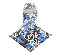 Écharpe de protection solaire en maille respirante pour femme et homme Utilisation quotidienne Jot722, bleu, taille unique