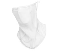Écharpe de protection solaire unisexe pour femme, idéale pour la saison chaude, les activités de plein air, couverture du cou pour femme, blanc, Taille unique