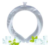 Écharpe de refroidissement portable : tube en gel thermos flexible, collier de glace réutilisable léger, emballage de refroidissement réglable | Design confortable pour le refroidissement