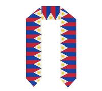 Écharpe De Remise De Diplôme Aux Couleurs Du Drapeau De La République Des Philippines Pour Adultes Écharpe D'Honneur Cadeau De Fin D'Études Pour Étudiants Internationaux (Unisexe)