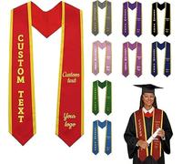 Écharpe De Remise De Diplôme Personnalisée,Étole De Remise De Diplôme Personnalisée,Nom De L'Université/Votre Nom/Votre Logo Sur Étole, Écharpe De Remise De Diplôme