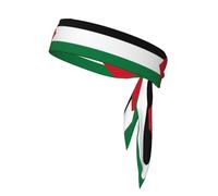 Écharpe de sport double face Drapeau WHJSSF de l'État de Palestine Motif Doux et Respirant Convient pour Yoga Course et Fitness