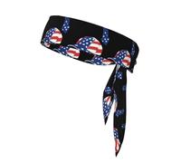 Écharpe de sport double face WHJSSF avec motif drapeau national, doux et respirant, convient pour le yoga, la course à pied et le fitness