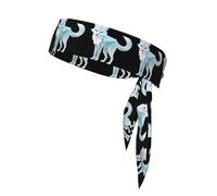 Écharpe de sport double face WHJSSF Crystal Clear Ice Fox Image douce et respirante Convient pour le yoga, la course à pied et le fitness