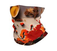 Écharpe de sport multifonction avec imprimé carte du monde composée d'épices - Unisexe - Léger - Séchage rapide - Pour la randonnée, le yoga